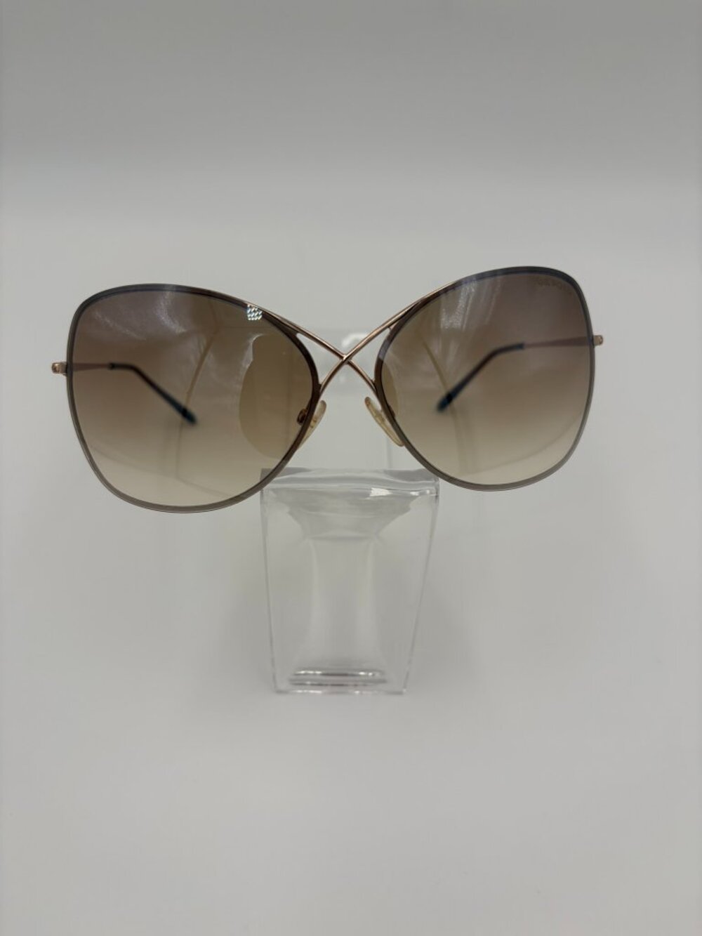 Authentic Tom Ford TF250 28F Women's Brown Butterfly Sunglasses 63/12/135 - Picture 3 of 12